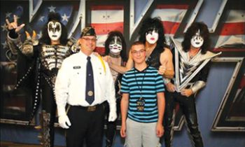 Ellsworth Father and Son Meet the Band KISS