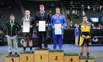 Scot Edwards and Jesus Anaya compete at State Wrestling Tournament ~ Edwards brings home the silver